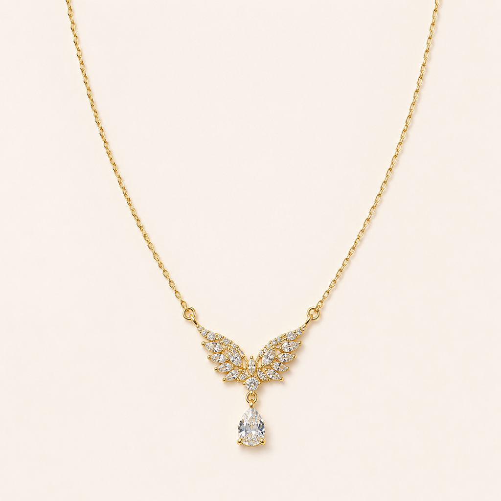 Gold Strass Crystal Necklace