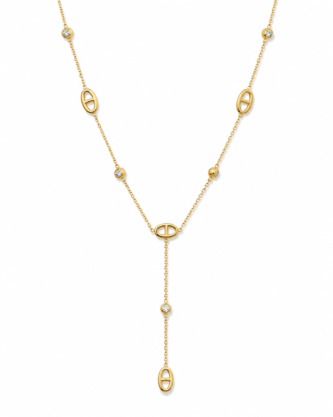 Gold CD Necklace