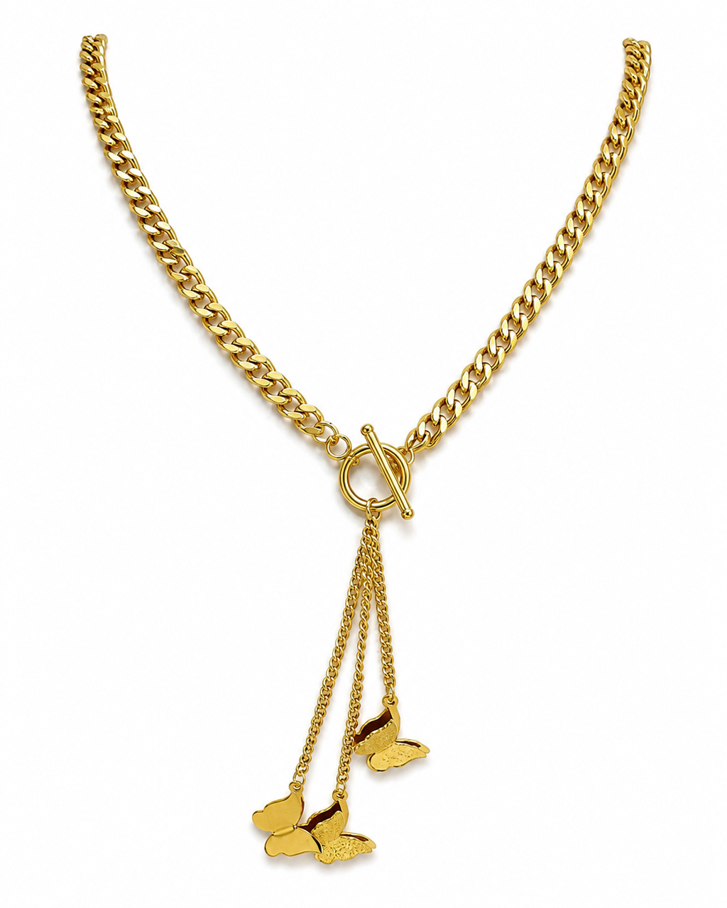 Butterfly Drop Necklace
