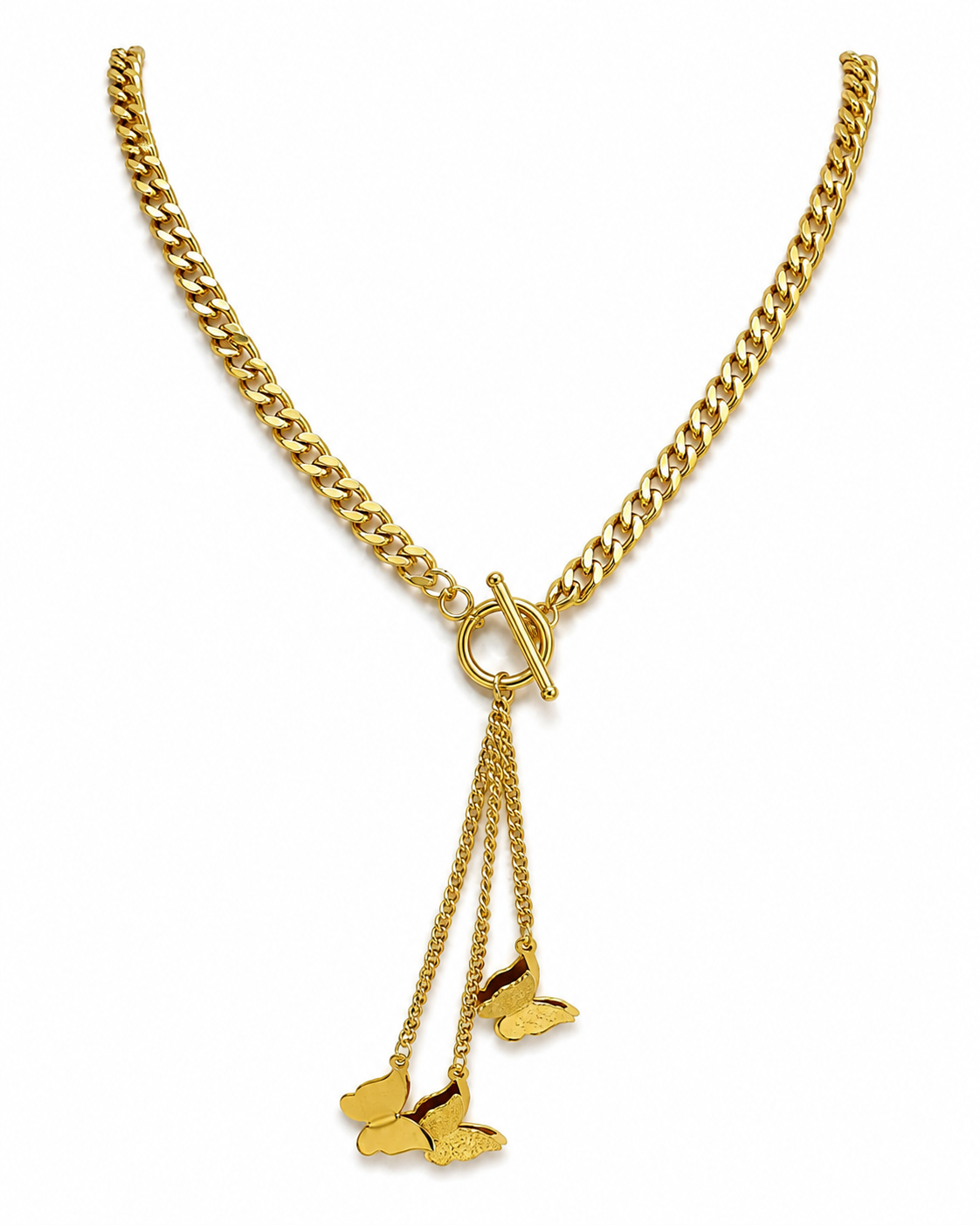 Butterfly Drop Necklace