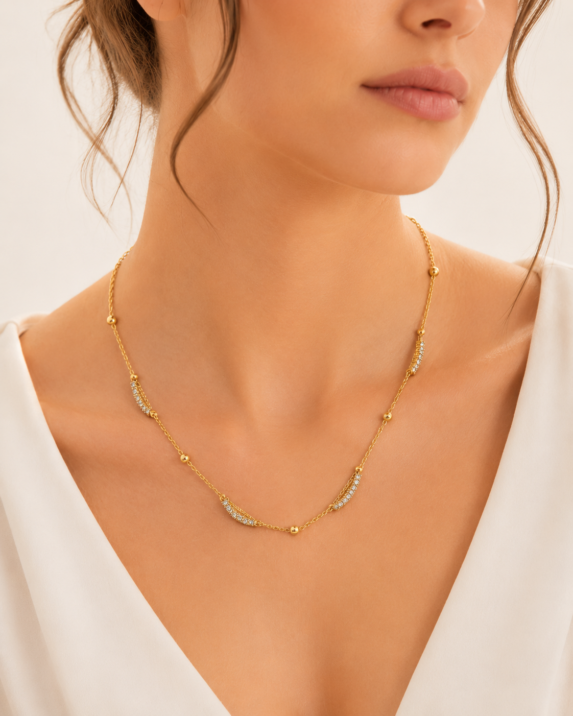 Gold Strass Necklace